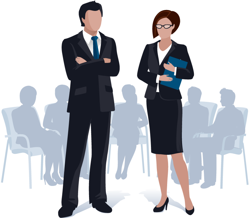 Business professionals representing the Stellars HR employee portal